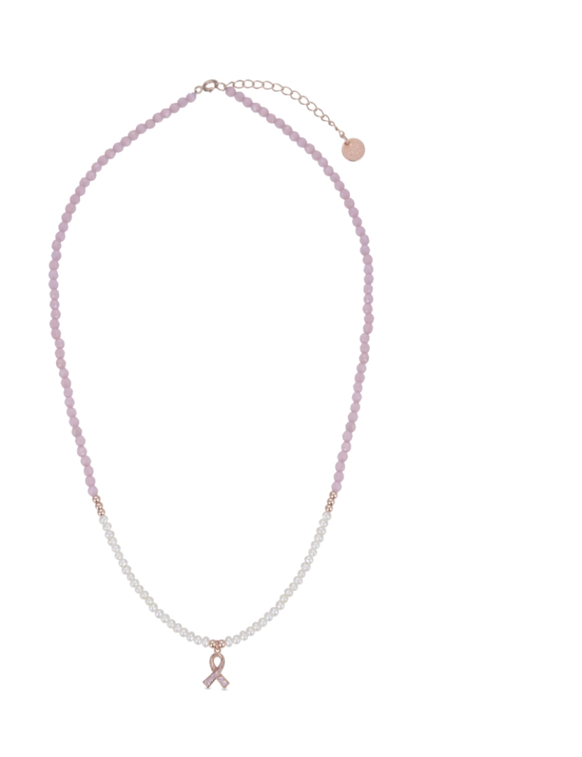 imagem de Colar Luxenter em prata de lei 925 com pérola branca banhada a ouro rosa 18K - Kael2