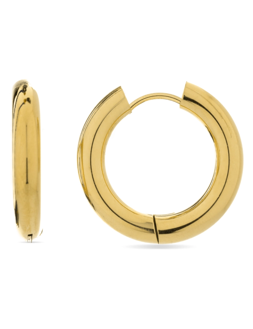 Luxenter - Brincos Luxenter Amyck com acabamento em ouro amarelo 18k