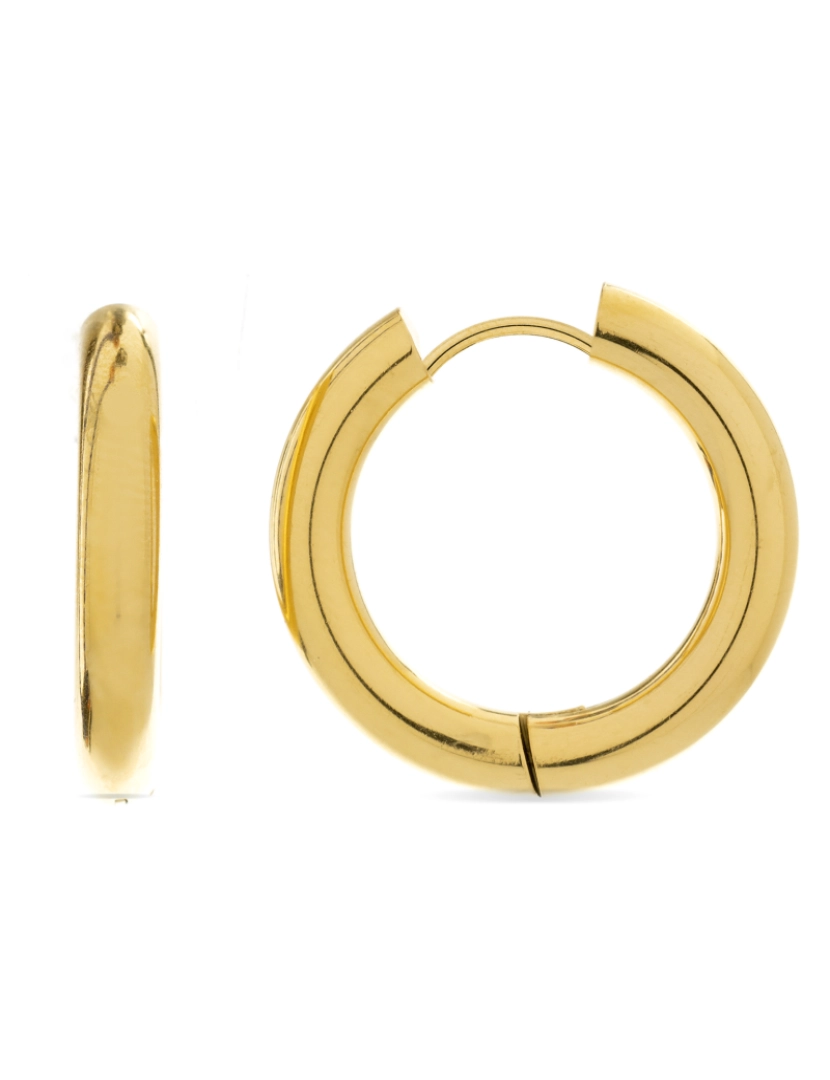 Luxenter - Brincos Luxenter Amyck com acabamento em ouro amarelo 18k