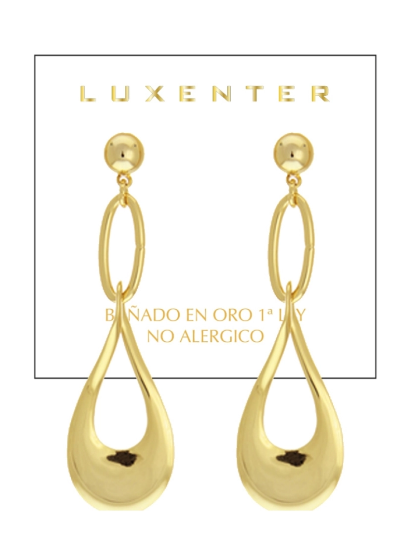 imagem de Brincos Luxenter Nkara com acabamento em ouro amarelo de 18 quilates2