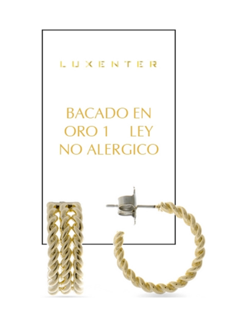 imagem de Brincos Luxenter Sisdak com acabamento em ouro amarelo de 18 quilates2