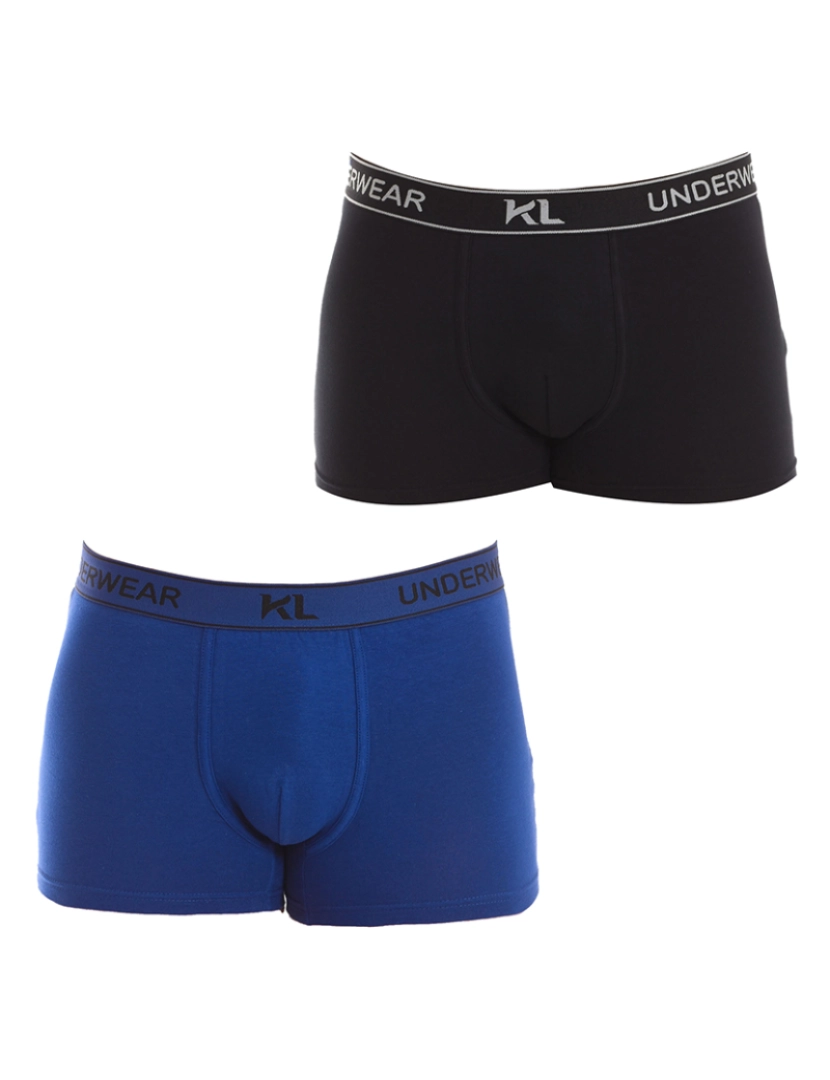 Kisses and Love - Boxers de Homem Azul preto