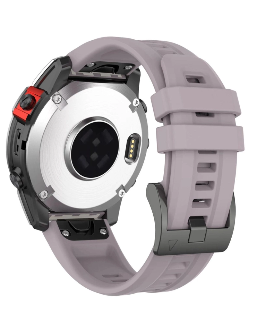 Antiimpacto! - Bracelete silicone fecho metal para Garmin Fenix 8S pro Lavanda