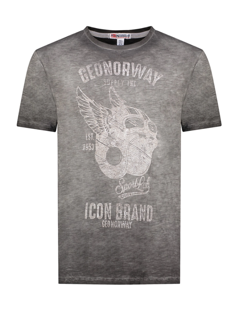 Geo Norway - T-Shirt de Homem Cinza escuro