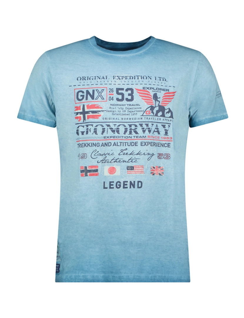 Geo Norway - T-Shirt de Homem Azul claro 