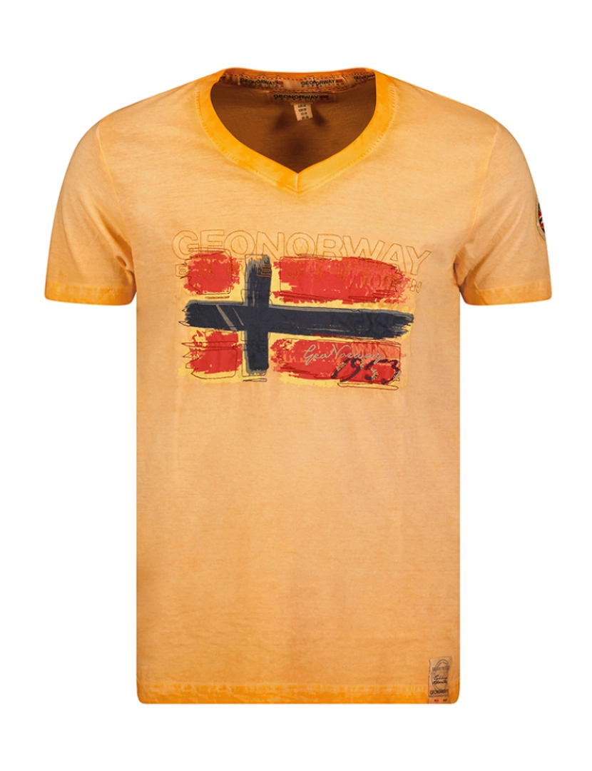 Geo Norway - T-Shirt de Homem Laranja