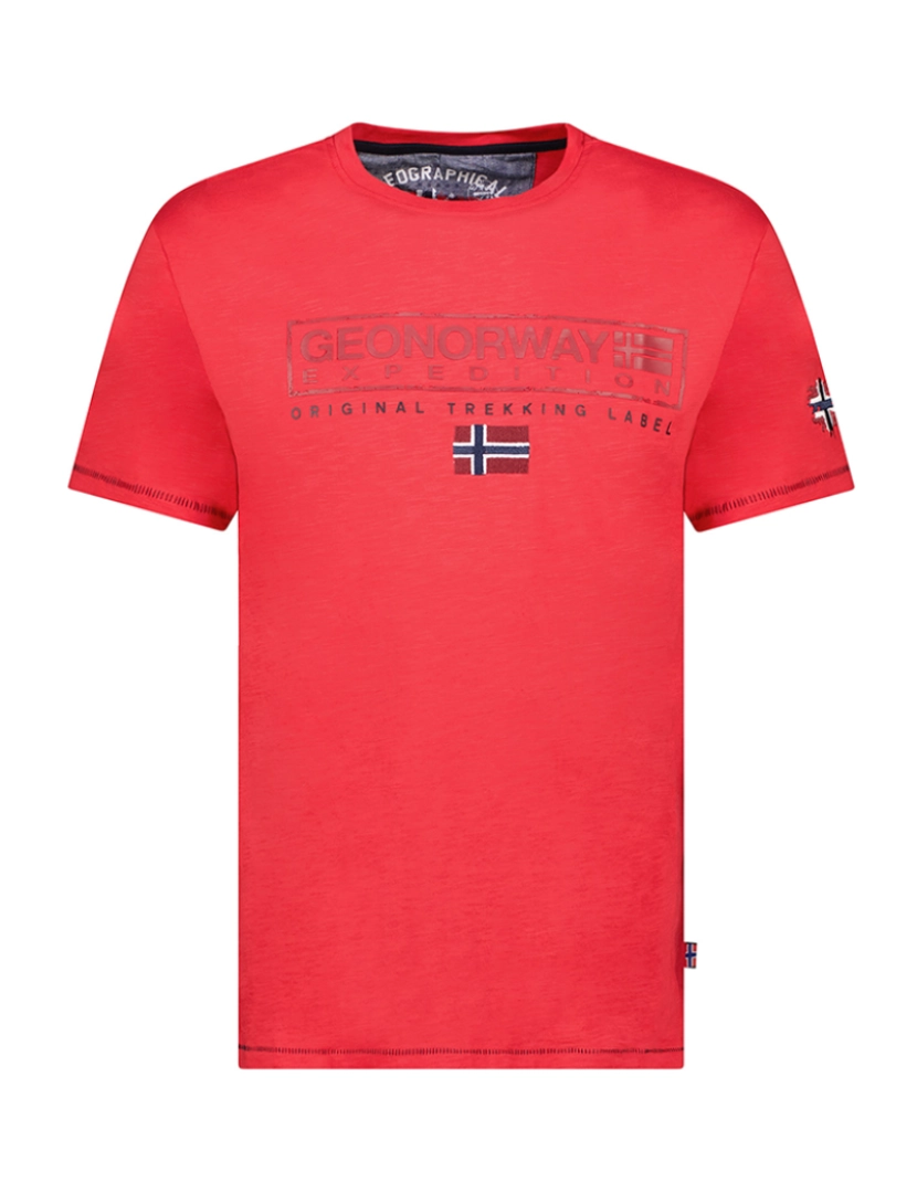 Geo Norway - T-Shirt de Homem Vermelho