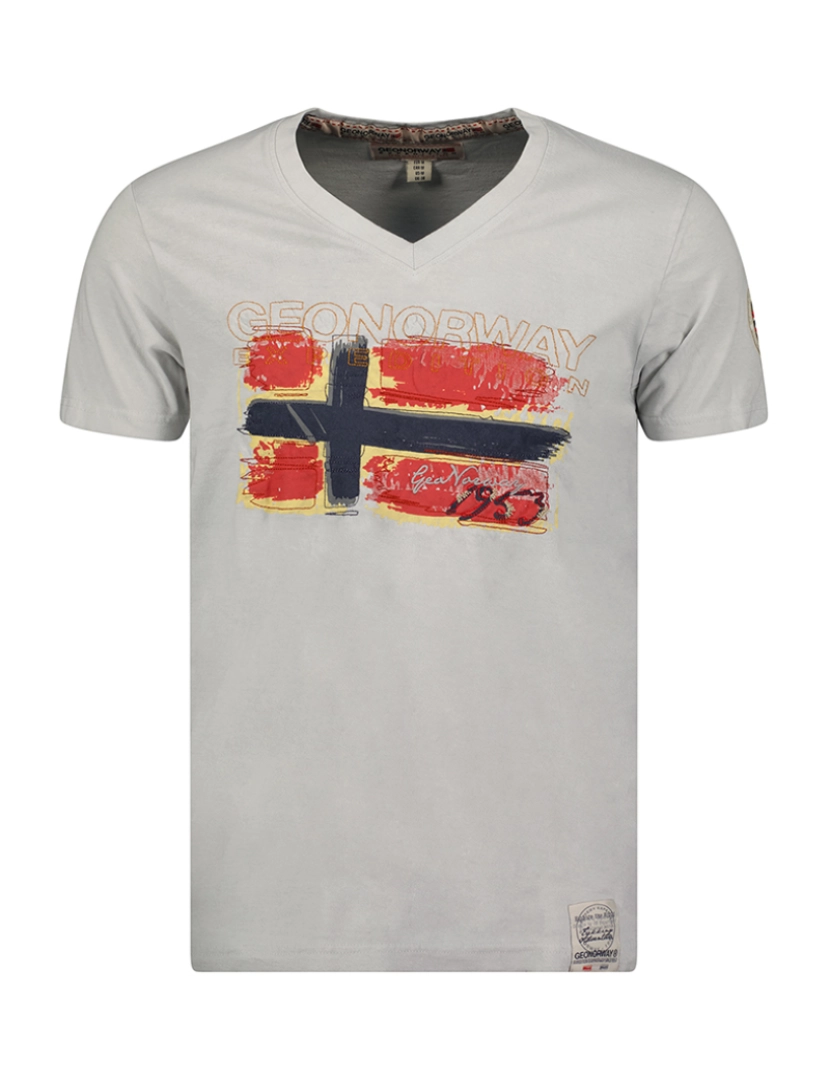 Geo Norway - T-Shirt de Homem Cinza claro