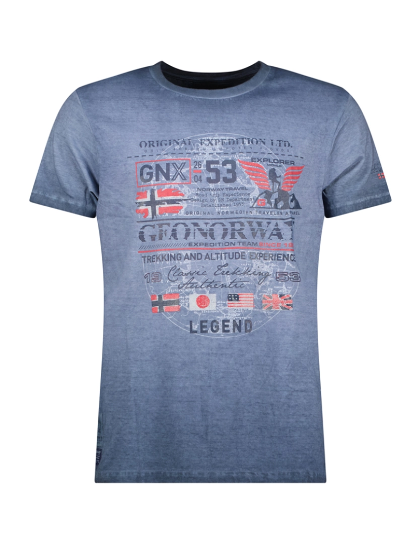 Geo Norway - T-Shirt de Homem  azul