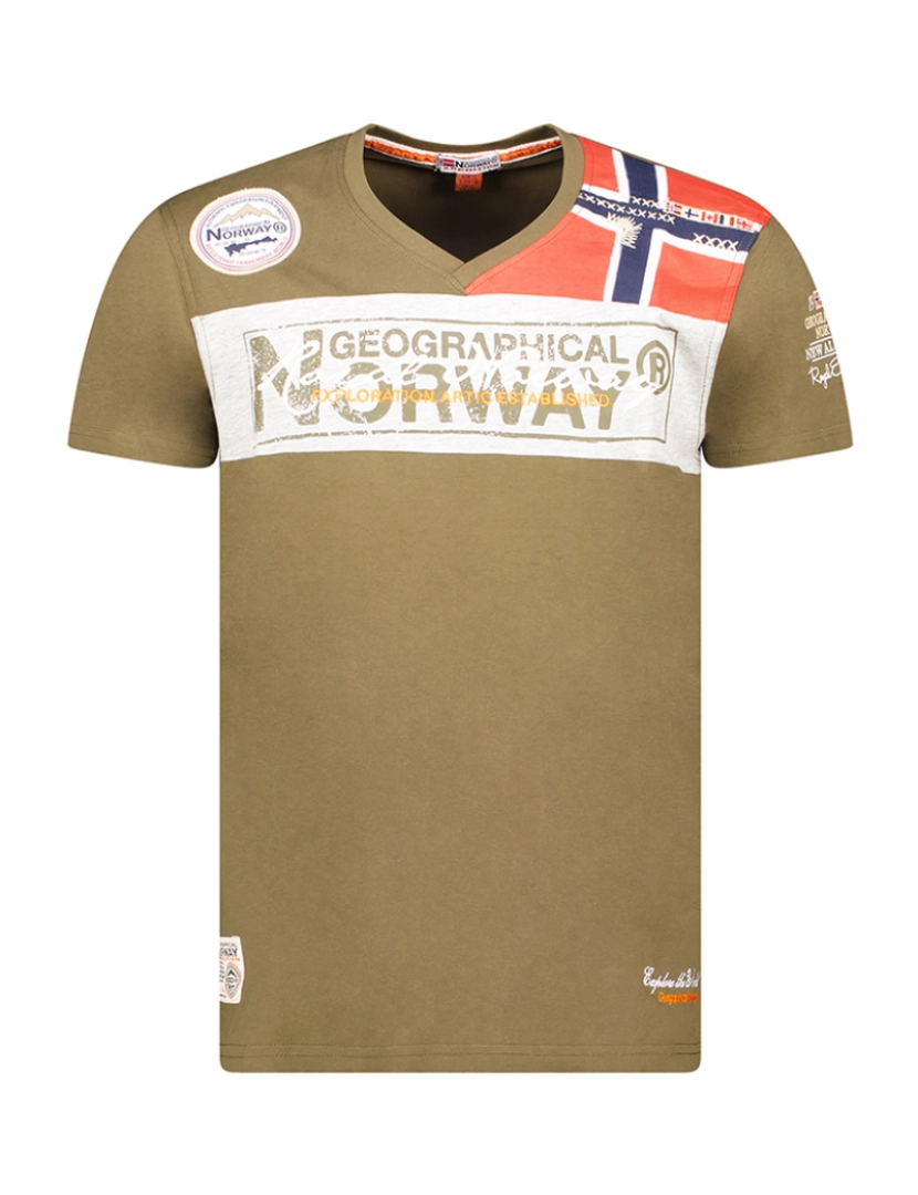 Geo Norway - T-Shirt de Homem Cáqui