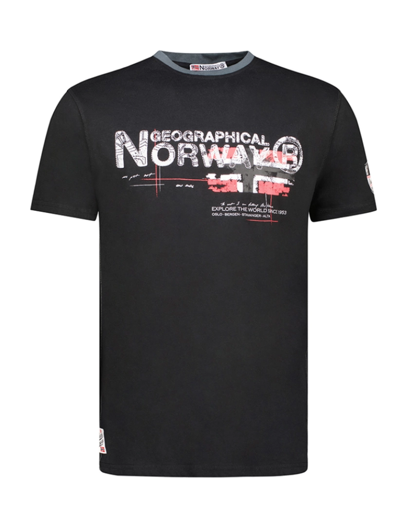 Geo Norway - T-Shirt de Homem Preto