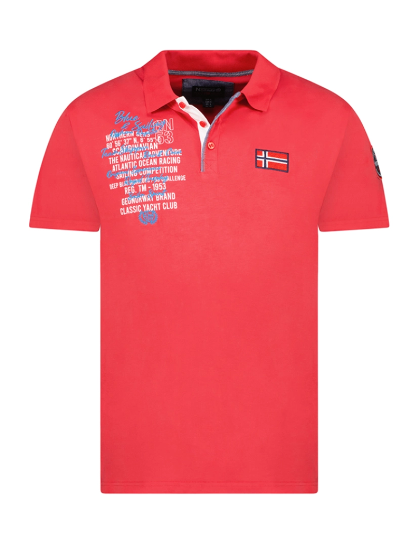 Geo Norway - Polo de Homem Vermelho