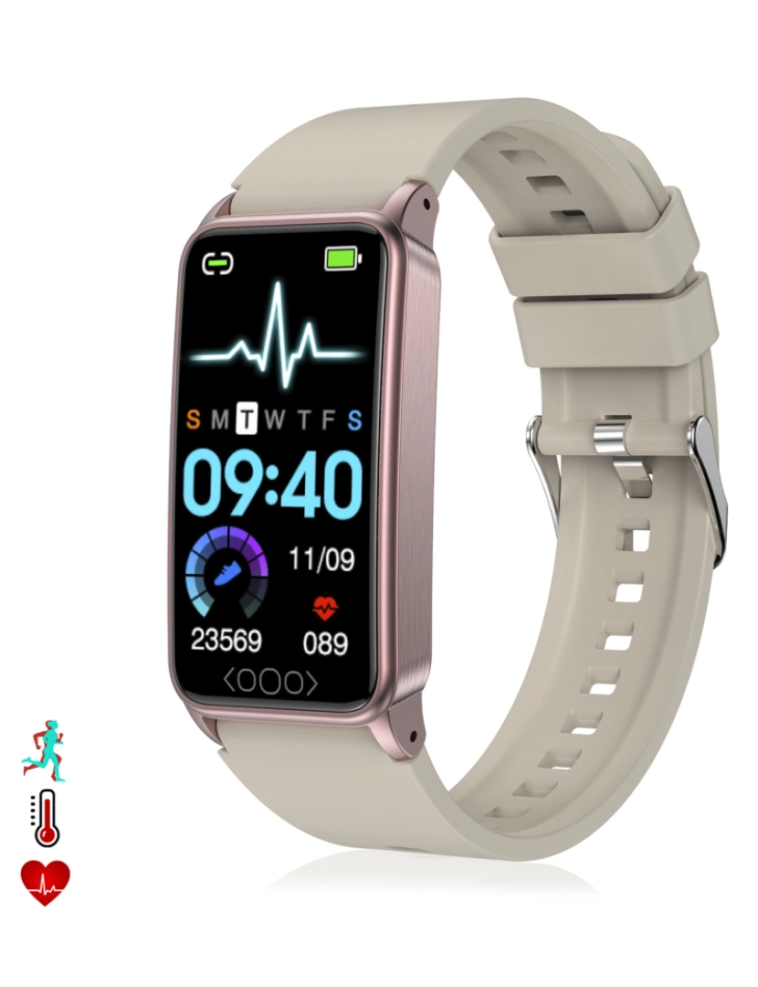 DAM - Smartband TK71pro Dourado Rosa