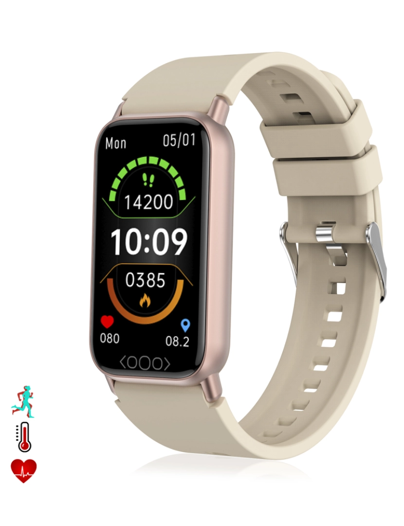 DAM - Smartband TK72 Dourado Rosa