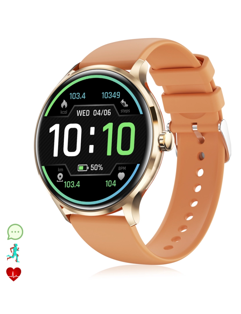 DAM - Smartwatch QS80 Laranja