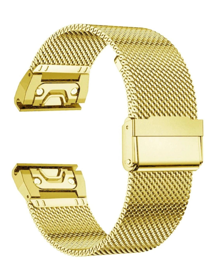 imagem de Bracelete em malha de aço flexível para Garmin Epix Pro 42mm (Gen 2) Dourado1