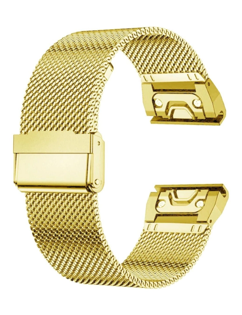 imagem de Bracelete em malha de aço flexível para Garmin Epix Pro 42mm (Gen 2) Dourado2