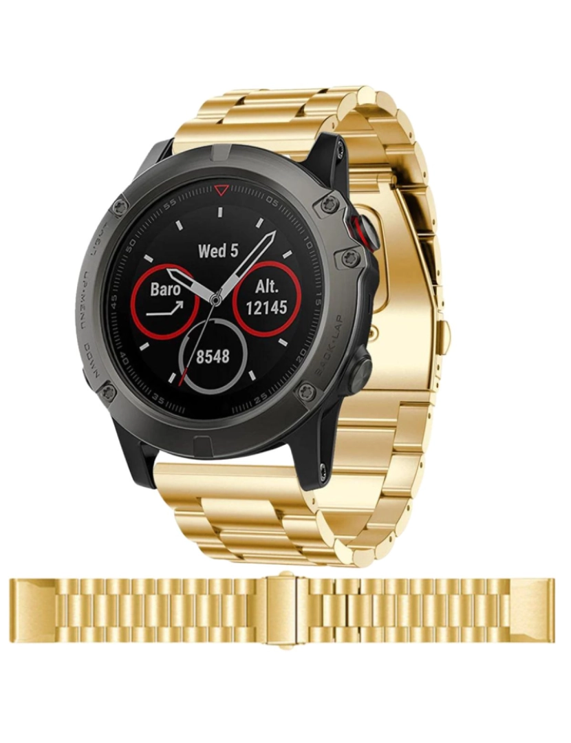 imagem de Bracelete em aço inoxidável para Garmin Epix Gen 2 47mm Gold2