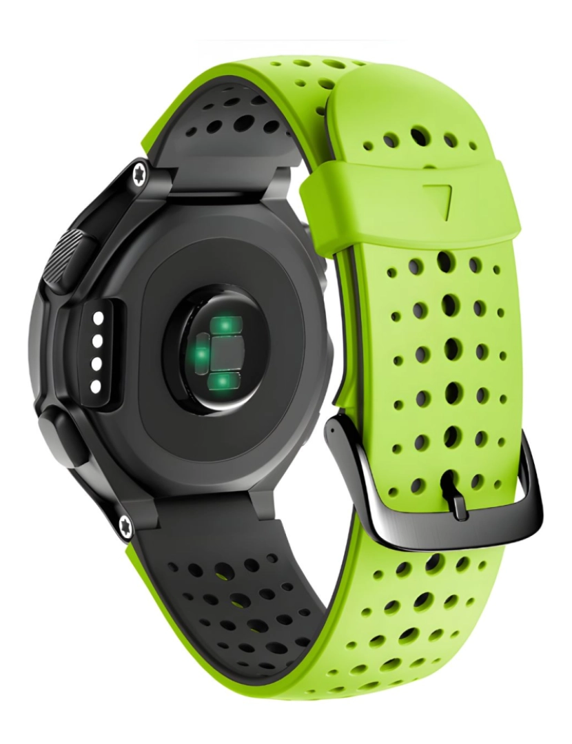 imagem de Bracelete em silicone respirável para Garmin Forerunner 735XT Verde claro e Preto1