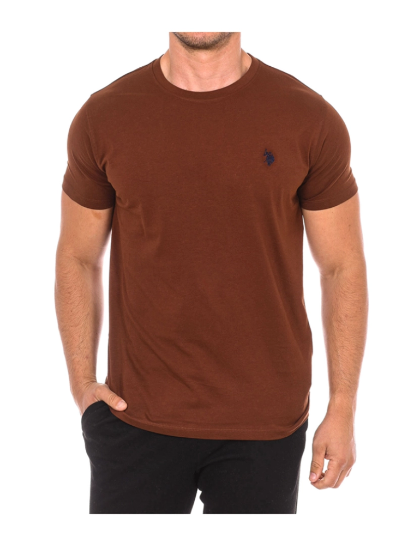 U.S. Polo Assn. - T-Shirt de Homem Castanho