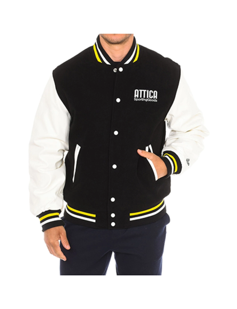 Attica Sporting Goods - Casaco de Baseball de Homem Preto e Branco