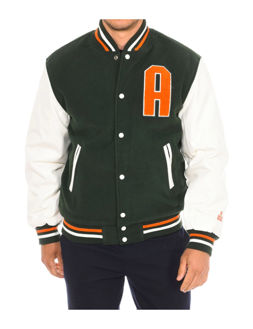 Attica Sporting Goods - Casaco de Baseball de Homem Verde e Branco