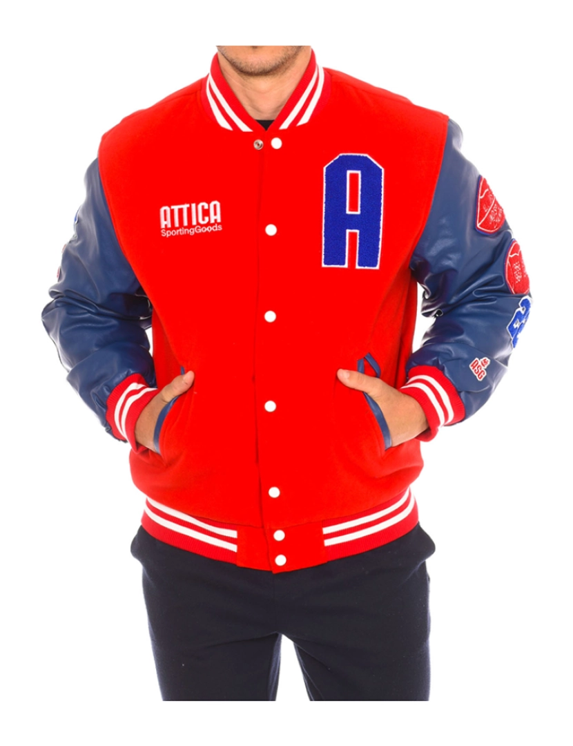 Attica Sporting Goods - Casaco de Baseball de Homem Vermelho e Azul