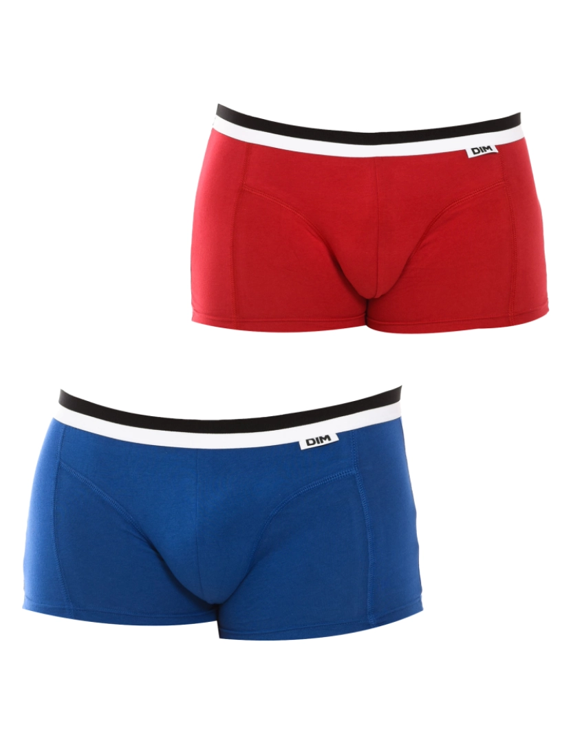 DIM - Boxers De Homem Azul Vermelho