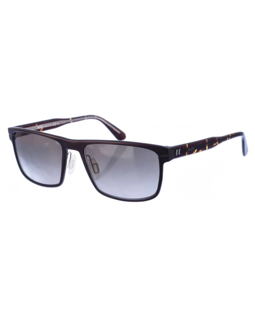 Hugo Boss Sunglasses - Óculos de sol de acetato com formato retangular 0106S masculino