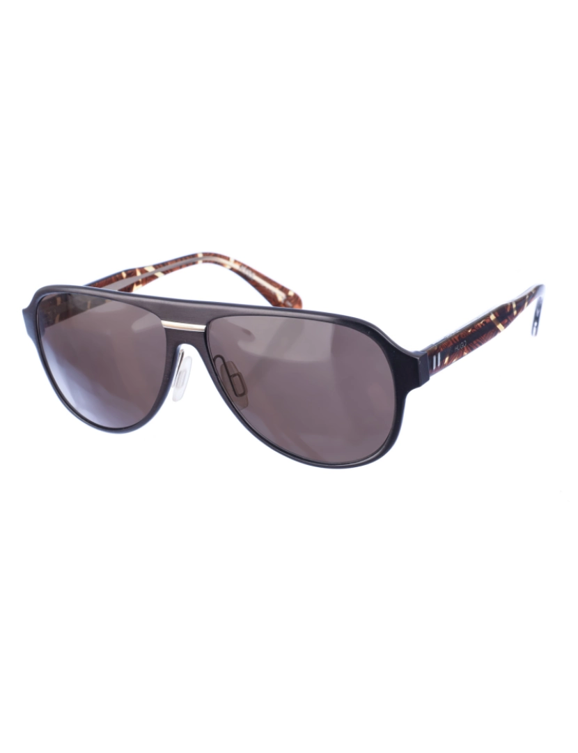 Hugo Boss Sunglasses - Óculos de sol de acetato estilo aviador masculino 0121S