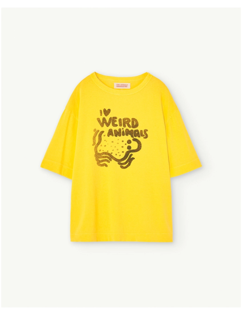 The Animals Observatory - T-Shirt Criança Oversize Rooster Amarelo