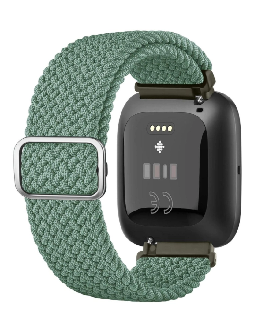 imagem de Bracelete em Nylon trançada ajustável para Fitbit Versa Verde2