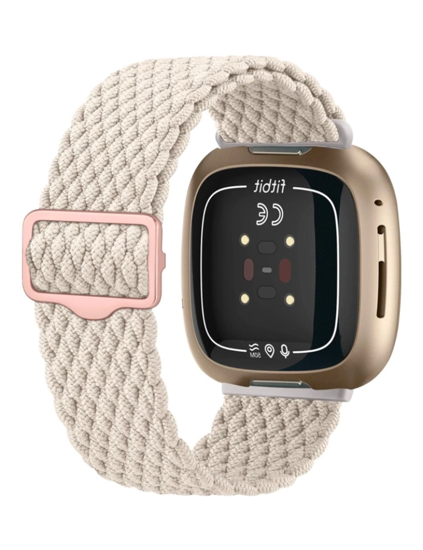 imagem de Bracelete em Nylon trançada ajustável para Fitbit Versa 3 Starligtht2