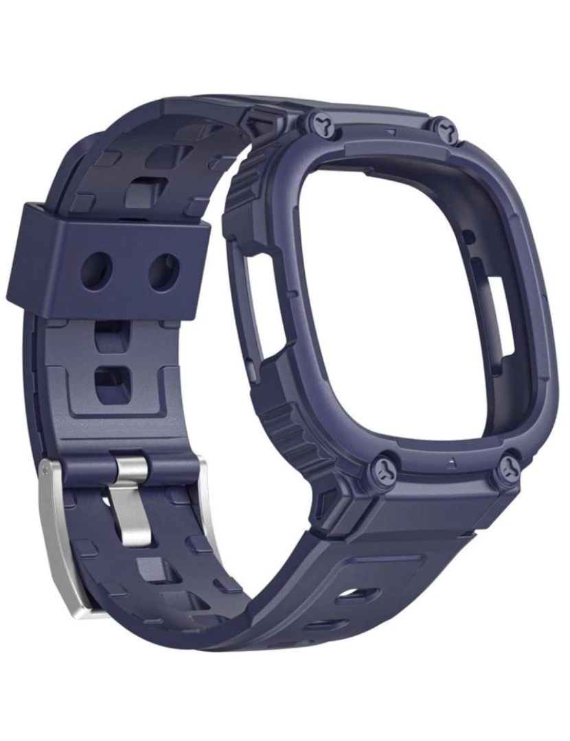 imagem de Pack 360 capa bracelete robusto para Fitbit Versa 4 Azul2