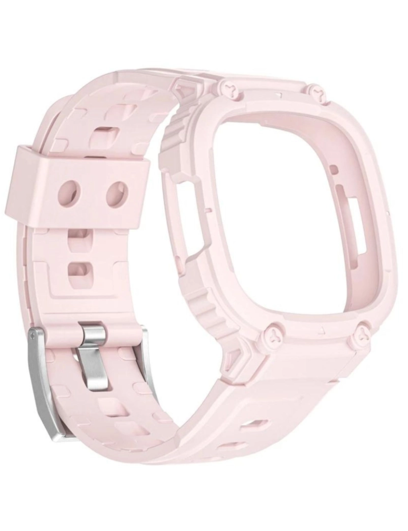 imagem de Pack 360 capa bracelete robusto para Fitbit Sense Rosa2