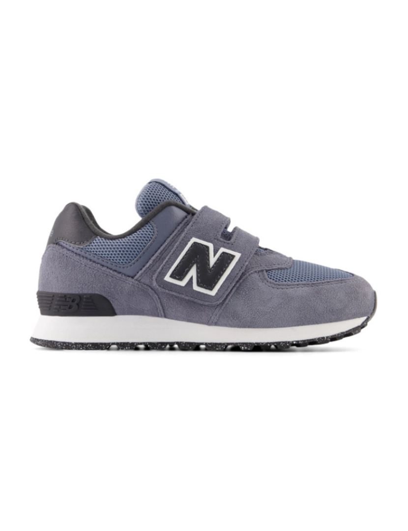 New Balance - Ténis de Criança 574 HOOK & LOOP Cinzento