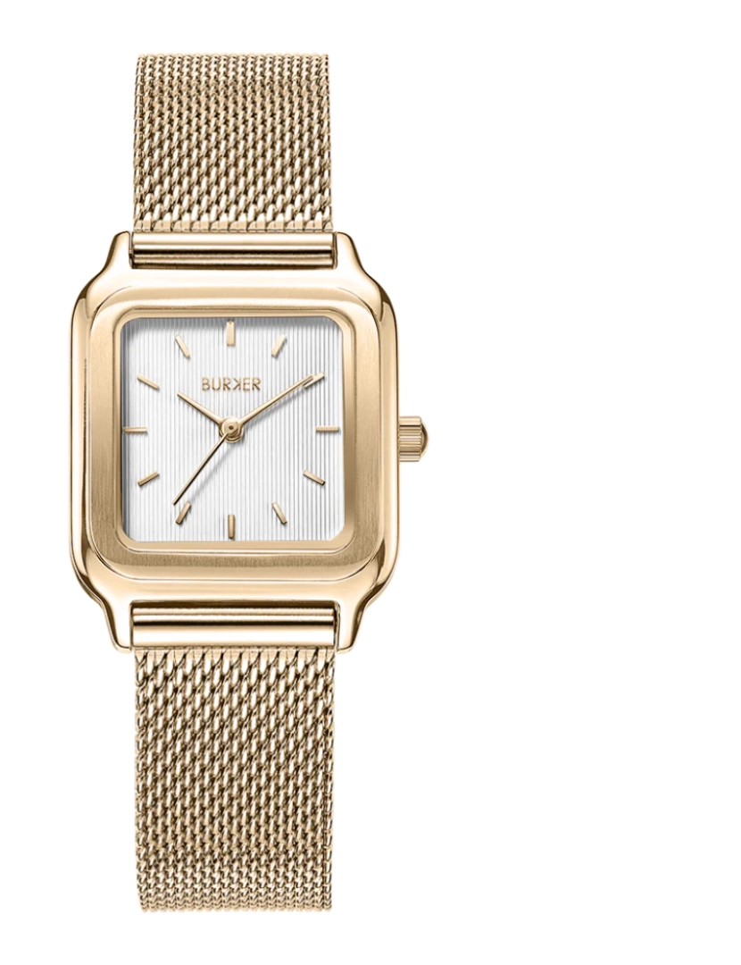 Burker - Mulheres Assista Macy Ouro Branco Mesh