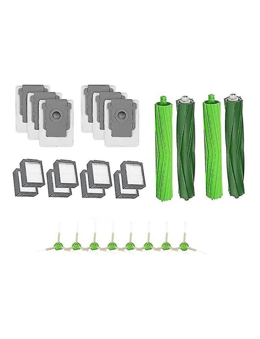 Crosmart - Para IroBOT Roomba i7 e5 e6 i3 a pó de limpeza Kit 24pcs