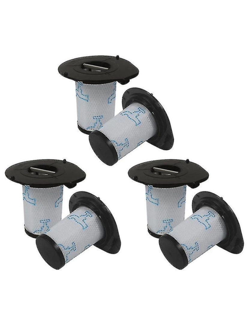 Crosmart - 6pcs Filtro HEPA lavável para Rowenta ZR009002 RH9252 RH9276 RH9286