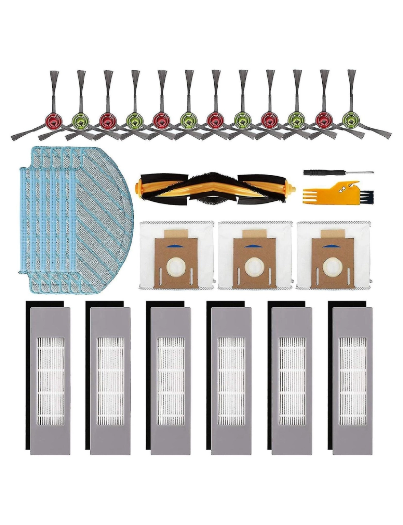 Crosmart - Substituição do kit de acessórios para Ecovacs Deebot Ozmo T9 T8 Series