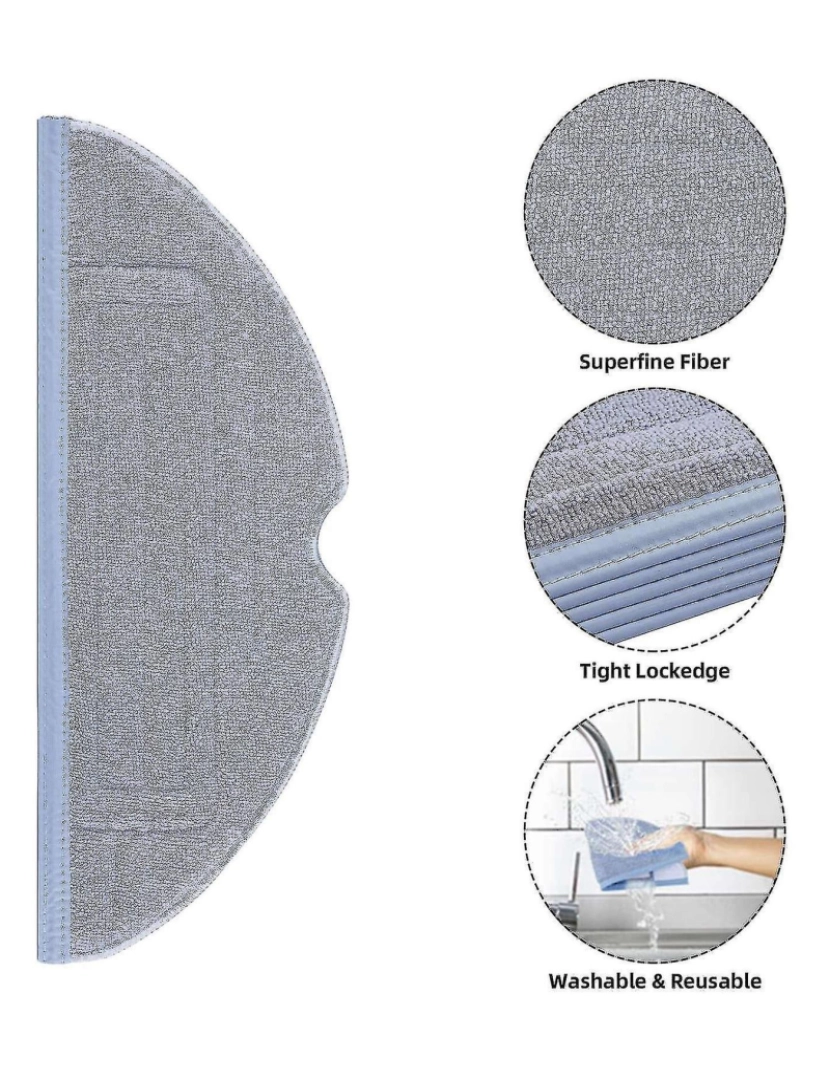 imagem de Filtros de pincel lateral principal Pano de esfregaço para Xiaomi Roborock S7 T7S T7S Plus4