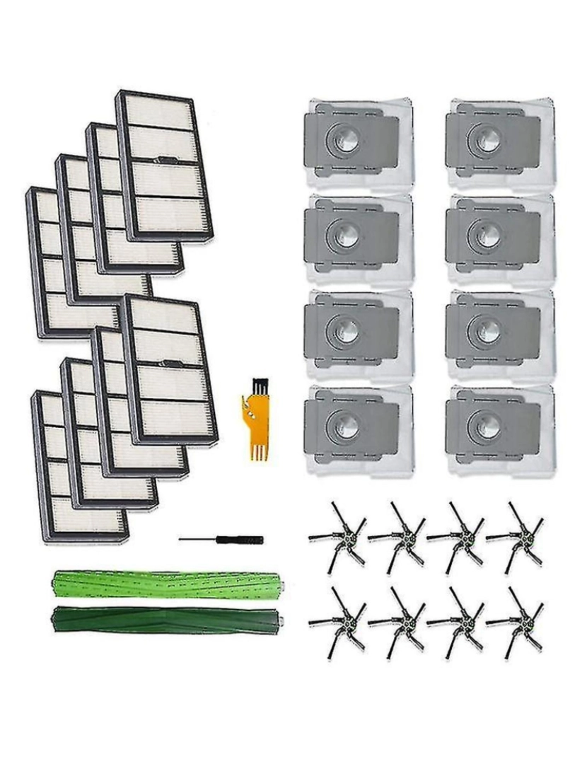 Crosmart - Para IroBOT Roomba S9 (9150) S9+ S9 Plus Filtro HEPA de escova lateral principal