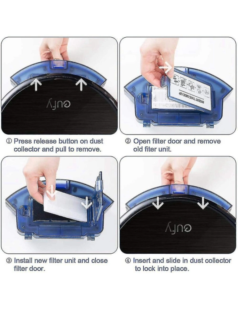 imagem de Para eufy robovac 11s robovac 30 robovac 30c pincel hepa filtro4