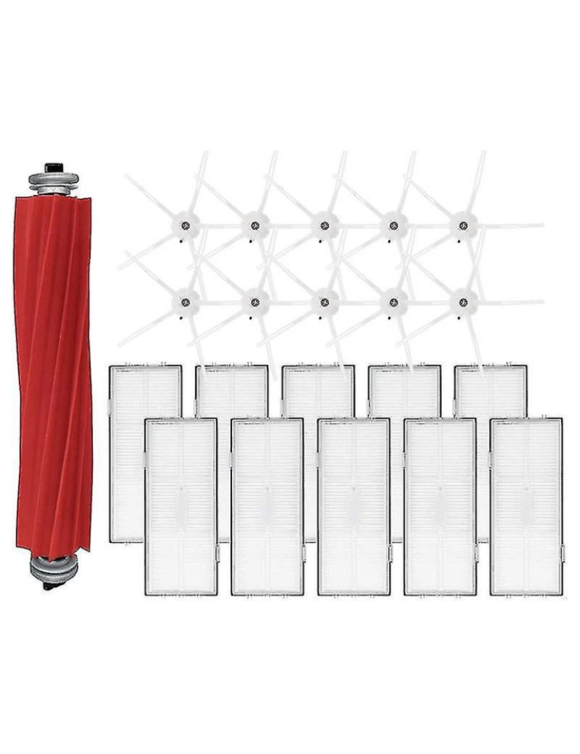 imagem de Peças de substituição do filtro de pincel lateral principal para Xiaomi Roborock1