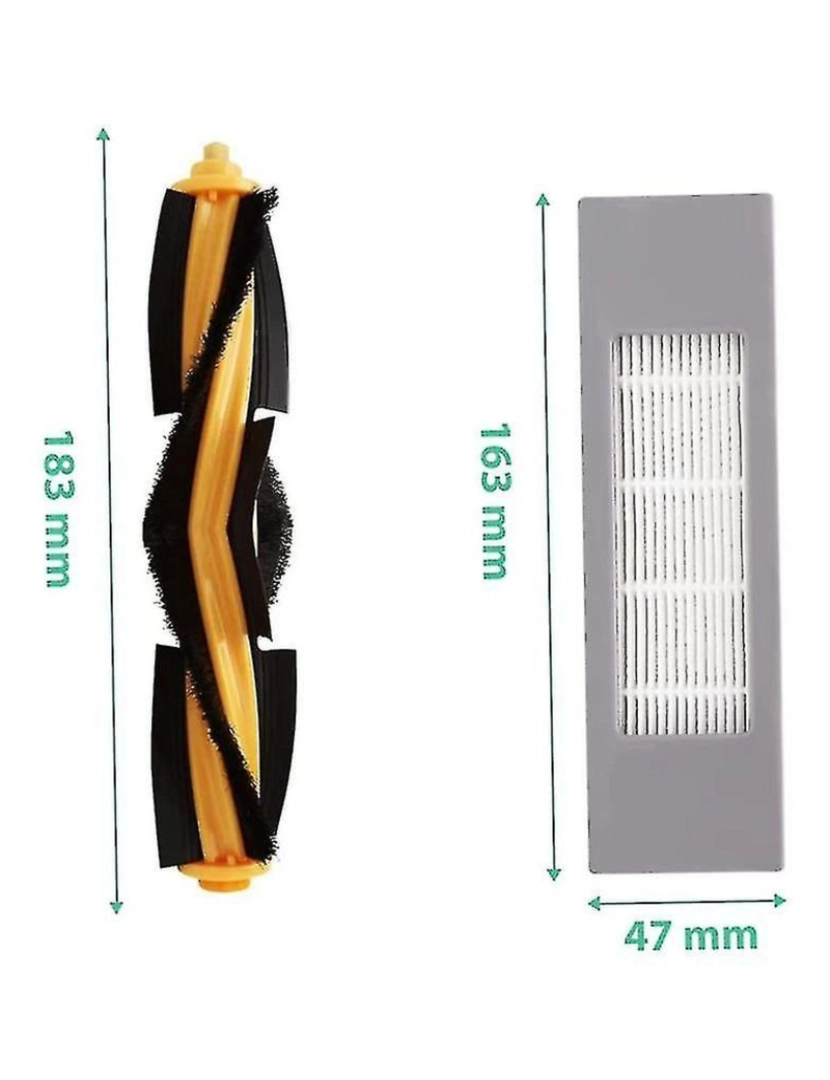 imagem de Peças de substituição Push da escova lateral principal filtro hepa para Ecovacs T9 T82