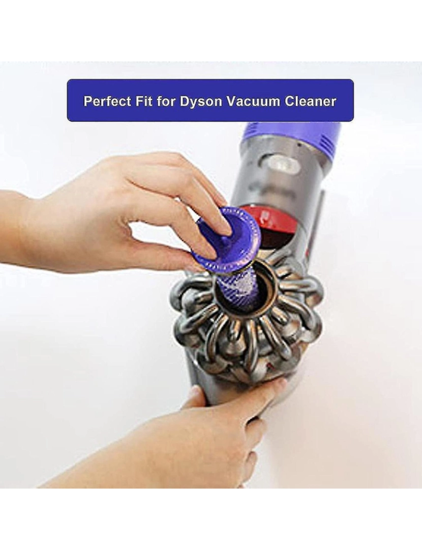 imagem de 4 pré-filtros de substituição para Dyson DC58DC59V6V7V8 SUBSTITUIÇÃO AZUL3