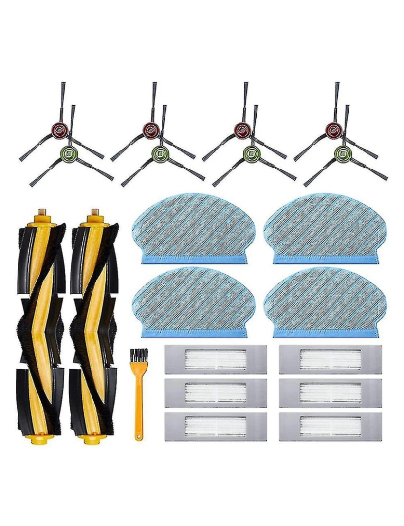 Crosmart - 21 PCS Acessório Conjunto para Ecovacs Deebot Ozmo 920/950/YEEDI 2 Hybrid