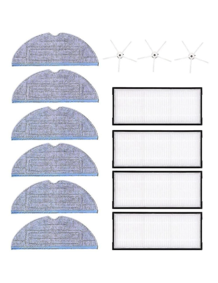 imagem de Compatível com Xiaomi Roborock S7 T7 T7s Plus Mop Pano Filtro Hepa Escova Lateral1