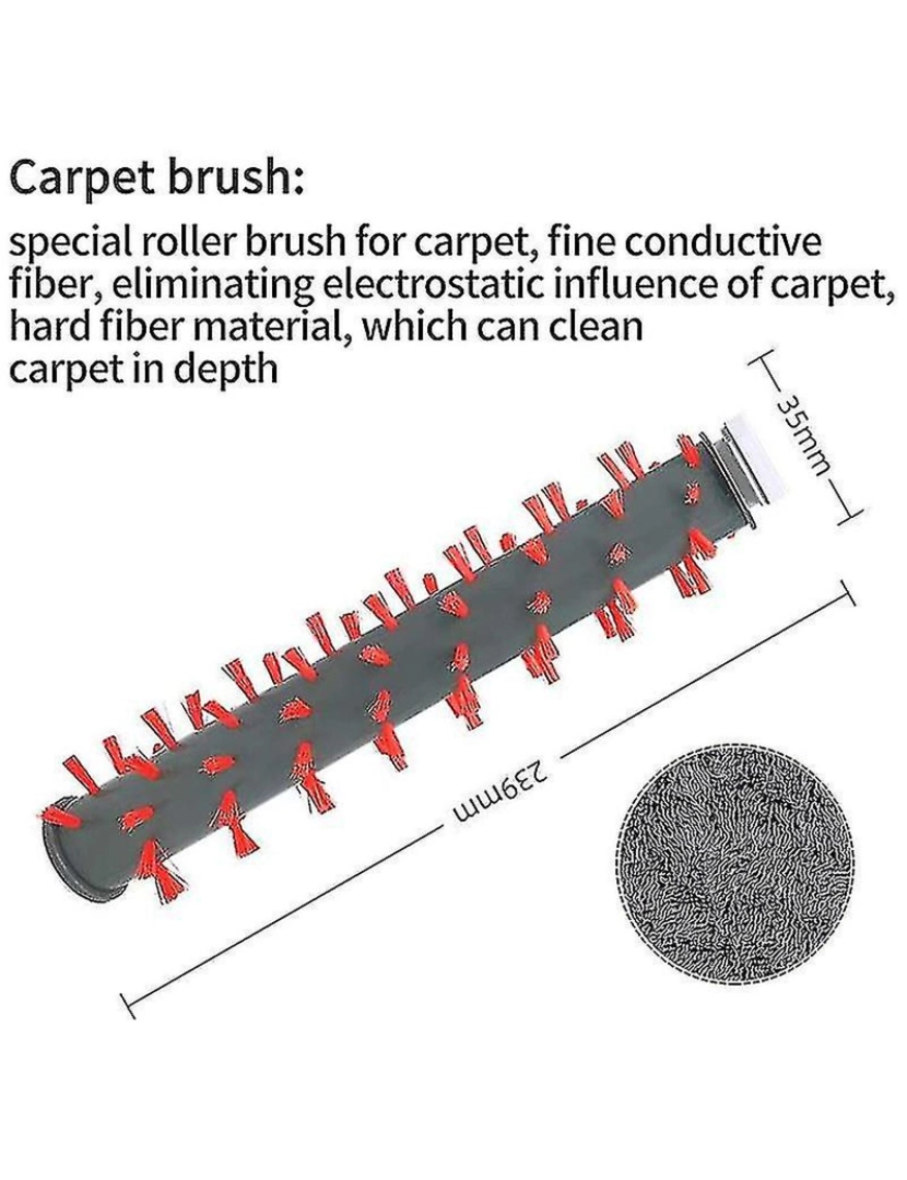 imagem de Filtros de rolos de escova definidos para Bissell Crosswave MAX 2554A, 25902