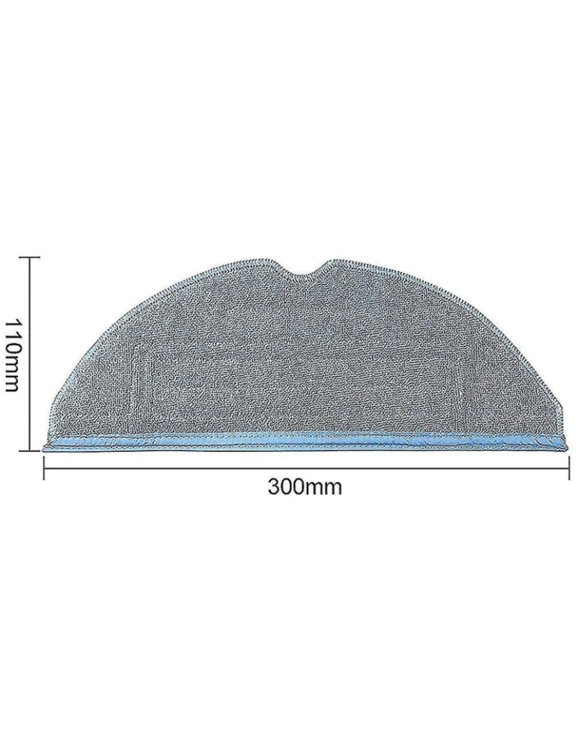 imagem de Toalhetes de esfregão, escova lateral, almofada de substituição para Roborock T7s Plus S7 (branco)2